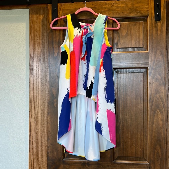 Crosby by Mollie Burch Brushstroke Hi Low Top - Picture 1 of 3